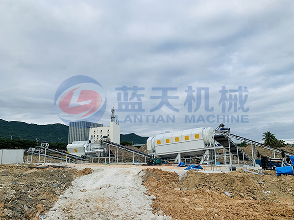 浙江富陽混合垃圾處理現場